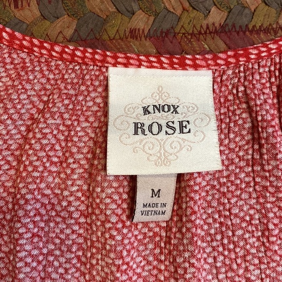 KNOX ROSE RED TIERED BABY DOLL DRESS - Picture 3 of 4
